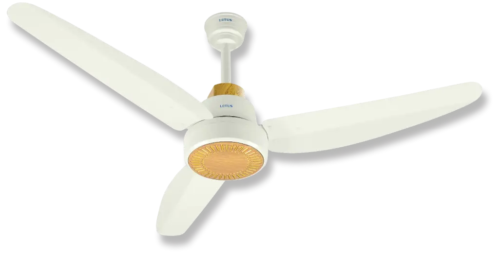 Lily Model With Remote Control Cream + Light Wood BLDC AC/DC 60W Hybrid 56"