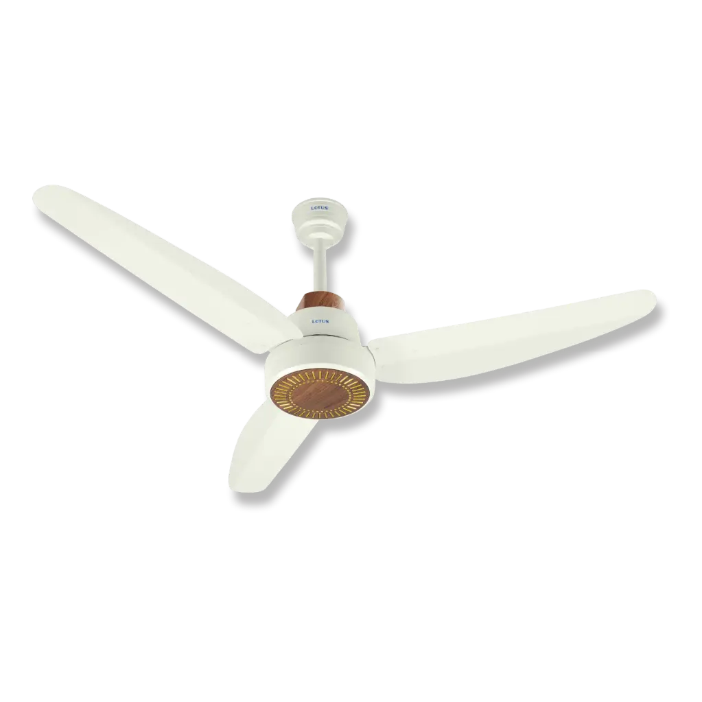 Lily Model With Remote Control Cream + Dark Wood BLDC AC/DC 60W Hybrid 56"