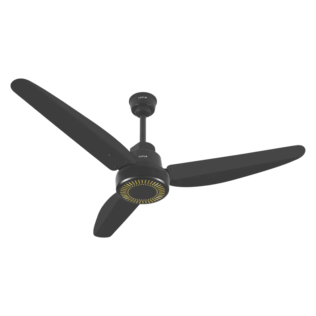 Lily Model With Remote Control Black + Black BLDC AC/DC 60W Hybrid 56"