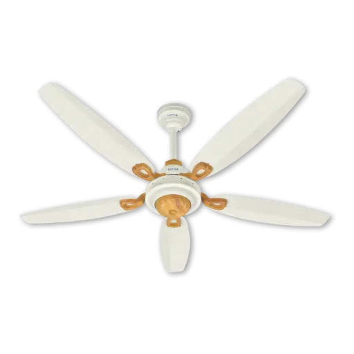 [7802] Lotus Model With Remote Control Cream + Light Wood BLDC INVERTER 30W 56"