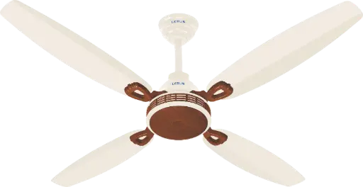 [7804] Tulip Model With Remote Control Cream + Dark Wood BLDC INVERTER 30W 56"