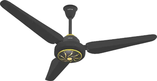 [7818] Jasmine Model With IR Remote Control Black + Black BLDC AC/DC 60W Hybrid 56"