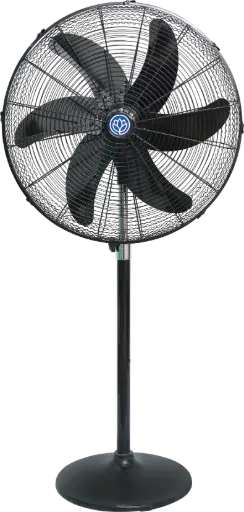 Lotus Pedestal Fan Sun Flower Model Full Black 6 Blade 220V Copper 24"